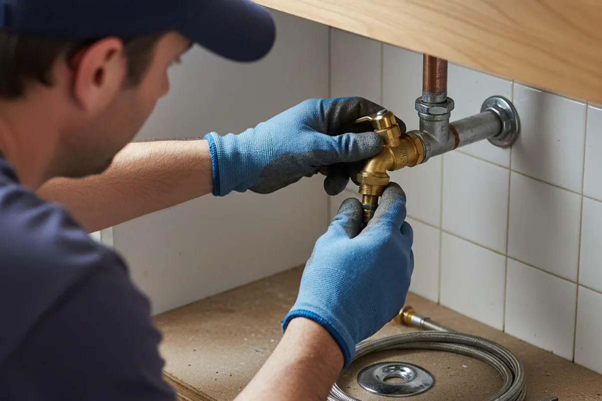Shutoff valve and fitting work during Faucet and Fixture Repair in Holland